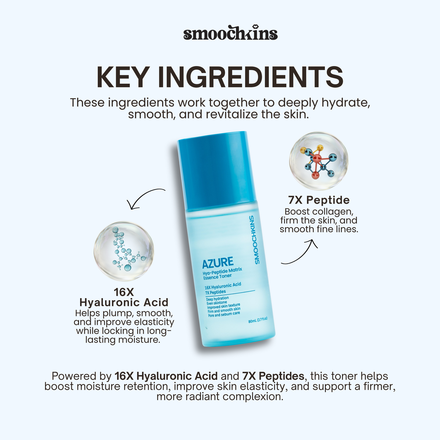 Smoochkins Azure Hya-Peptide Essence Toner