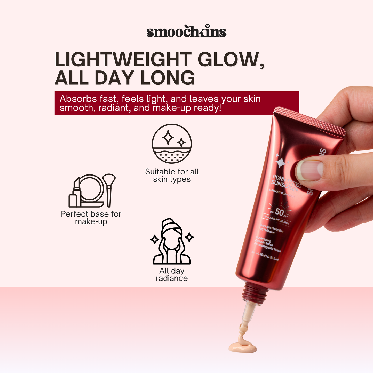 Smoochkins PDRN Tinted Sunscreen SPF50PA++++