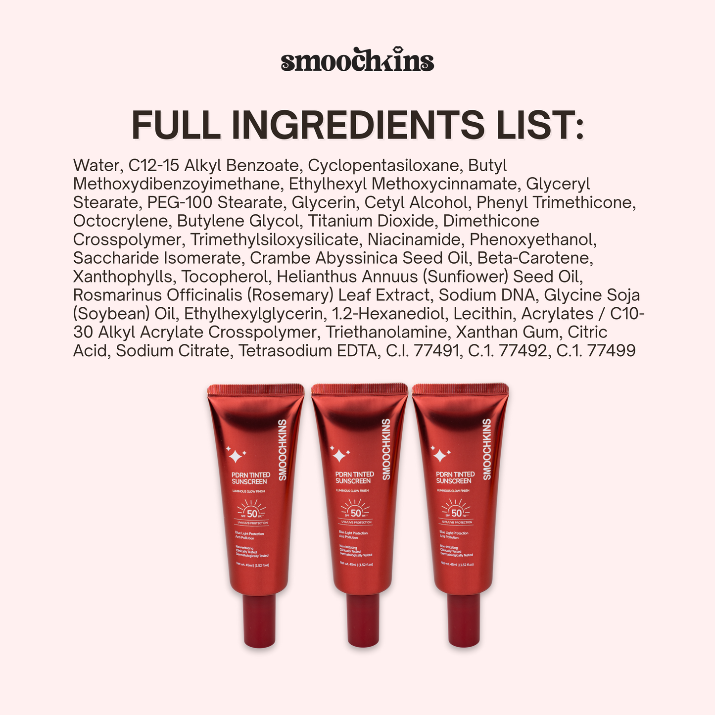 Smoochkins PDRN Tinted Sunscreen SPF50PA++++