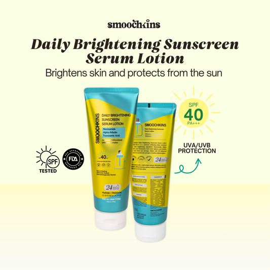 Smoochkins Daily Brightening Sunscreen Serum Lotion SPF40 PA+++