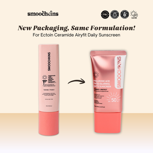 Smoochkins Hyaluronic Acid Tinted Blurring Matte Sunscreen SPF50 PA++++